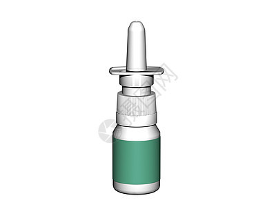 塑料喷雾瓶中的鼻喷灰色压力绿色康复药物小瓶疾病花粉药品药店图片
