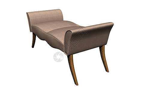 客厅的棕色木制座位躺椅家具休息沙发架子真皮椅子扶手凳子装潢图片