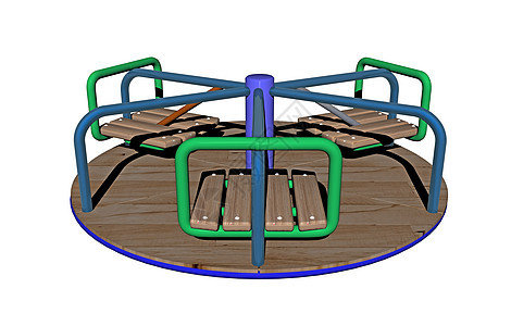 配有游戏设备的儿童操场座位跷跷板闲暇转盘游乐图片