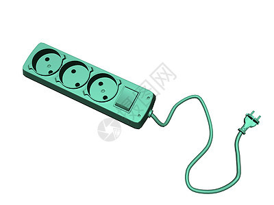 带电缆的多个套接字塑料电线活力延长线电压插座转运插头图片