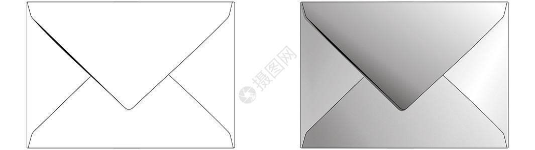 信封是国际公认的各种文件通信的包装操作说明格式广告墙纸团体矢量长方形白色资源图片