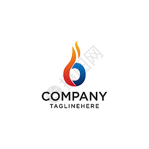 初始字母 O 火标志设计 消防公司标志 石油公司 矿业公司 消防标志 市场营销 公司业务标志 图标 向量图片