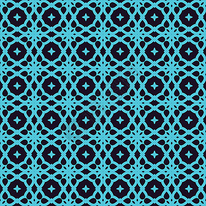 矢量无缝模式 现代时尚线性线性纹理 重复窗饰蓝色六边形网格地毯编织打印奢华样本菱形背景图片