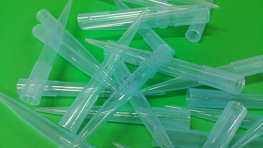 特写绿地板上微升提示的视图蓝色多管生物学实验室测序实验技术微管化学品背景图片