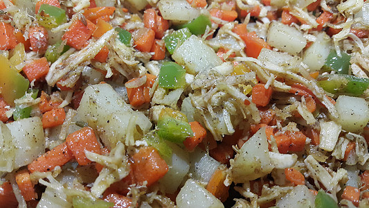 用于背景用途的混合蔬菜近闭宏观视图Name土豆种子饮食玉米胡椒食物营养美食洋葱烹饪图片