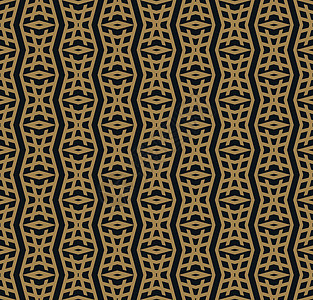 几何图案 无缝矢量背景创造力织物艺术地毯包装金子纺织品装饰海浪装饰品图片