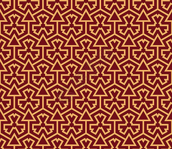 无缝矢量装饰品 现代时尚的金色几何线性图案墙纸艺术皇家纺织品风格曲线几何学金子织物打印图片