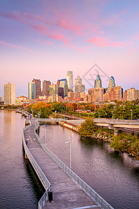 费城市下城天线吸引力金融天际商业都市日落地标办公室人行道日出图片