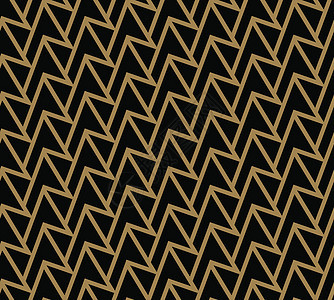 现代奢华时尚的几何纹理 线条无缝模式艺术金子织物条纹风格装饰品创造力海浪装饰插图图片