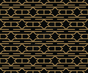 无缝矢量背景 黑色纹理 根据条形线绘制的无缝几何图案地毯条纹立方体织物艺术墙纸纺织品窗帘工业绘画图片