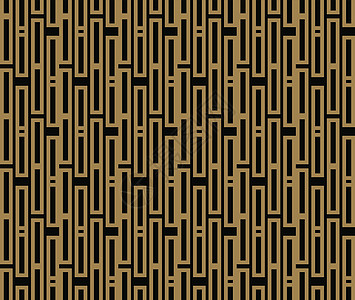 无缝矢量背景 黑色纹理 根据条形线绘制的无缝几何图案条纹立方体艺术织物绘画工业几何学墙纸装饰品地毯图片