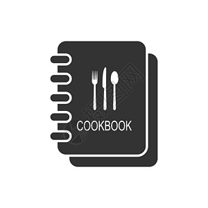 Cookbook 网站和应用的简单矢量图标插图食堂餐厅饮食美食盘子烹饪精装卡片绘画图片