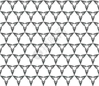重覆几何黑白纹理 几何装饰等分形图案 无缝结构图案艺术插图纺织品装饰品创造力白色三角形条纹黑色马赛克图片
