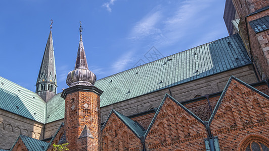 丹麦里贝大教堂或圣母玛丽亚大教堂图片