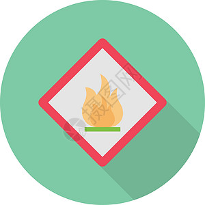 安全标语危险预防风险正方形火焰标签灭火警报白色背景图片