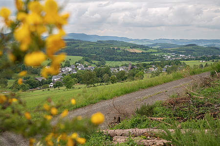 Rothaar山 德国索埃尔兰天空风景踪迹城市旅行村庄植物群爬坡森林假期图片