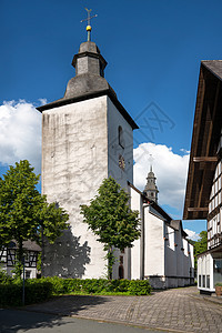 德国施马伦贝格旅游建筑学结构村庄目的地地标植物外观旅行人行道图片