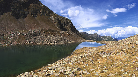 奥地利阿尔卑斯山淡水场景荒野登山首脑钓鱼沼泽山脉晴天岩石图片
