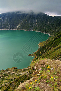 厄瓜多尔安第斯厄瓜多尔湖火山生态旅游多样性绿色生物野生动物生态喷发荒野陨石图片