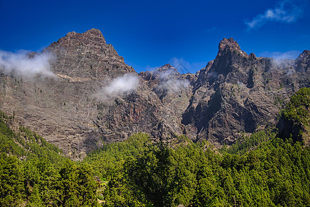 西班牙加那利群岛国家公园山沟峡谷生态地理石头生态旅游保护区荒野避难所火山口图片