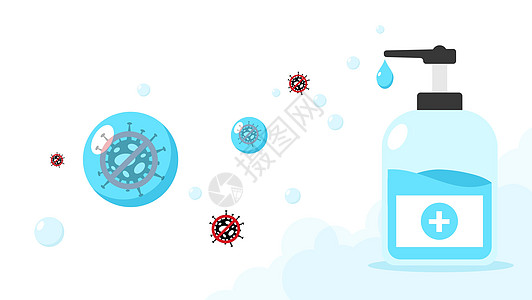 防汗剂水泵瓶酒精醇凝胶日冕病毒保护图片