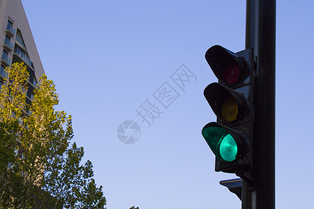 交通灯 绿灯信号图片