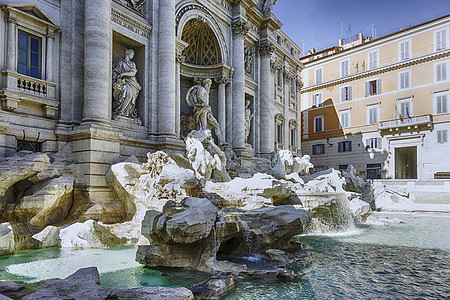 位于意大利罗马市中心的标志性里程碑柱子地标石头旅行雕像城市雕塑艺术观光大理石图片