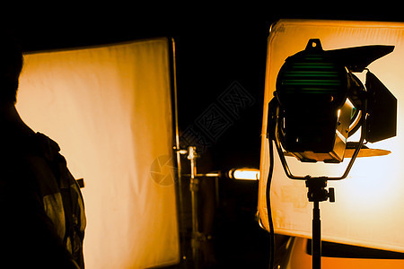 工作室照明装置电影业表演影棚水平相机广播灯光器材手电筒电影图片