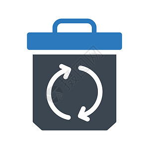 恢复办公室网络白色插图垃圾箱环境垃圾桶垃圾按钮篮子背景图片