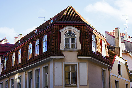 TALLINN 埃斯通尼亚 建筑在老城中 著名的地标建筑学市中心首都城堡纪念碑地方世界历史城市文化图片