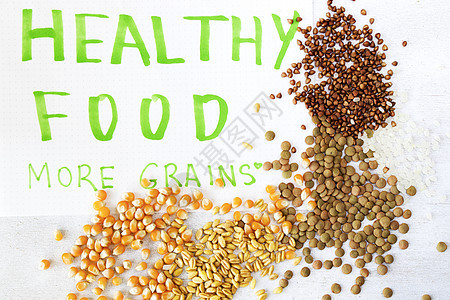 健康谷物 充满维他命玉米厨房薄片视角食物营养小麦种子粮食蔬菜图片