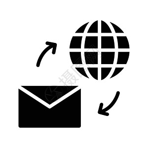 电子邮件演讲网络信封互联网电脑世界气泡商业插图全球图片