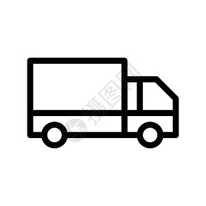 卡车船运车辆货车货运商业交通服务插图运输货物图片