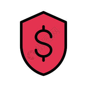 遮罩网络银行金融后卫防御插图保卫保险货币经济背景图片