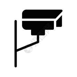安全监视监控技术插图警卫视频隐私视台警告黑色背景图片