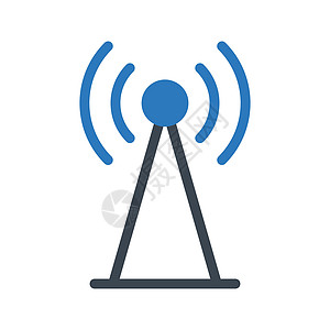 信号白色车站收音机天线插图传播网络数据播送发射机图片