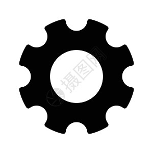 配置车轮圆圈齿轮黑色互联网插图机械工业技术营销图片