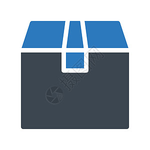 框框中插图礼物纸盒船运邮政邮件纸板包装网络白色图片
