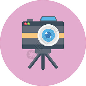 照相机闪光技术黑色插图拍照摄影照片商业摄影师按钮图片