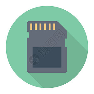 芯芯片记忆标签卡片存储卡适配器白色数据插图安全贮存图片