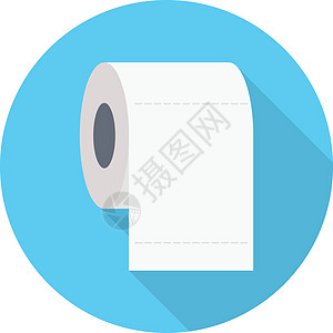 卷厕所白色卫生间洗手间创造力浴室宽度卫生管子圆圈图片