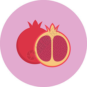 水果果甜点饮食水果标识白色字形插图红色果汁食物背景图片