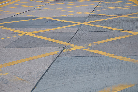 水泥路混凝土路面黄漆交通线模式摘要图片