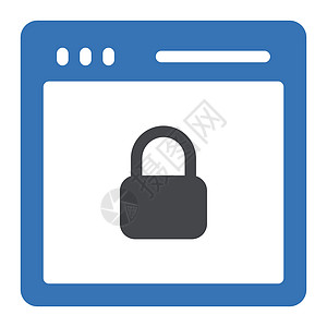 浏览器信用卡黑色金融安全轮廓互联网服务填充图标电脑图片