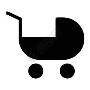 婴孩婴儿新生母性黑色孩子家庭插图生日童年车轮运输图片