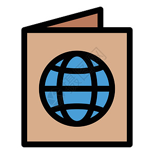 背景 世界地图我全球国际身份鉴别国籍插图网络安全地球移民插画