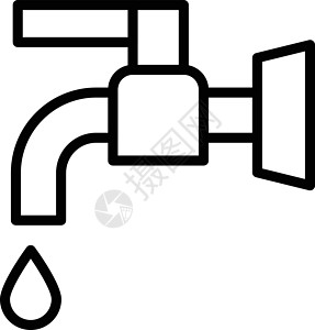 水龙头管道细流古董洗衣店插图打扫绘画空闲图片