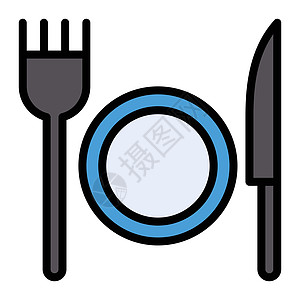 工具用具刀具环境食物插图晚餐用餐午餐餐厅酒店盘子背景图片
