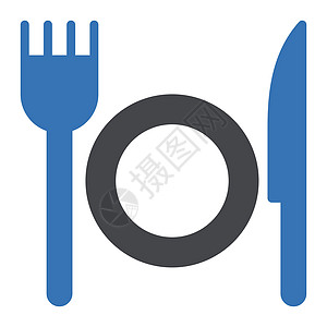 工具用具餐厅插图刀具勺子白色厨房酒店环境午餐晚餐背景图片