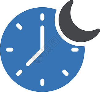 工作新月时间网络月亮插图手表就寝小时黑色睡眠图片